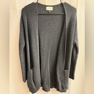 Universal Thread Charcoal Open-Front Cardigan